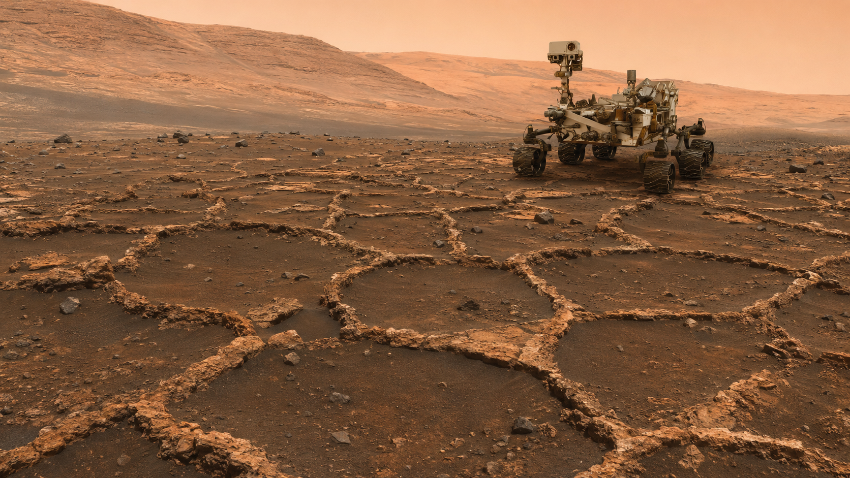 Curiosity raziskuje skrivnostne vzorce v obliki satovja na Marsu